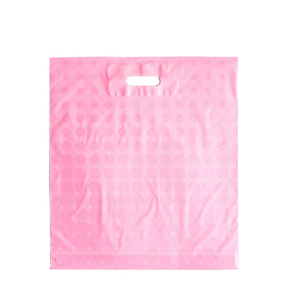 Plastposer rosa med sirkler 45x50 cm | Uten trykk | SKG - Spesialister innen profilert emballasje
