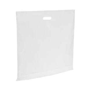 Plastposer hvit 60x50 cm | Uten trykk | SKG - Spesialister innen profilert emballasje