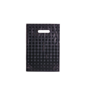 Plastposer sort med sirkler 25x35 cm | Uten trykk | SKG - Spesialister innen profilert emballasje
