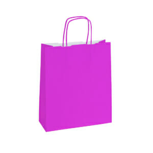 Papirposer pink rosa 26x11x34cm | Lagervarer uten logo | SKG - Spesialister innen profilert emballasje