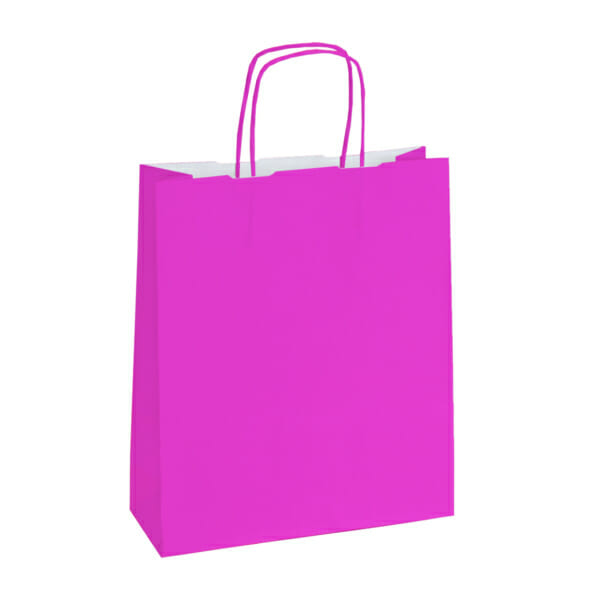 Papirposer pink rosa 32x13x42 cm | Lagervarer uten logo | SKG - Spesialister innen profilert emballasje