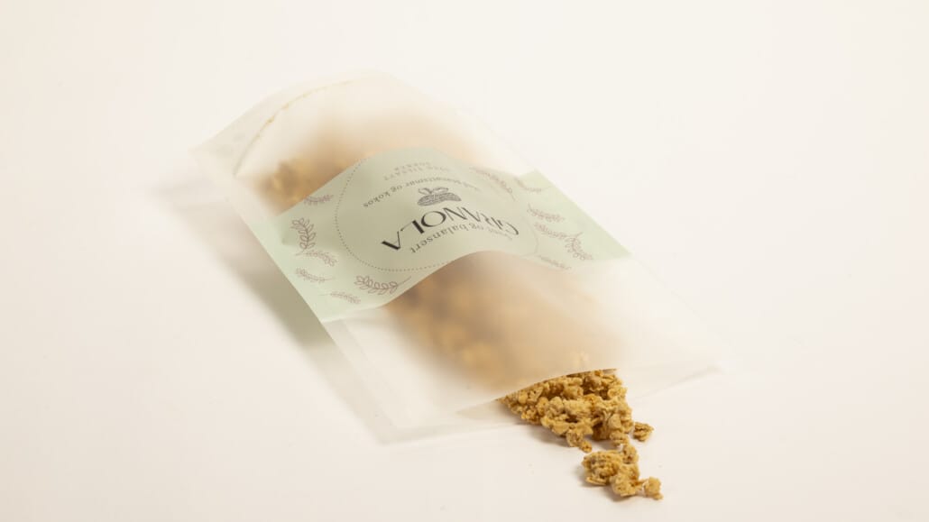 Sveisbar døypack til granola | Matemballasje | SKG – Spesialisten på profilert emballasje